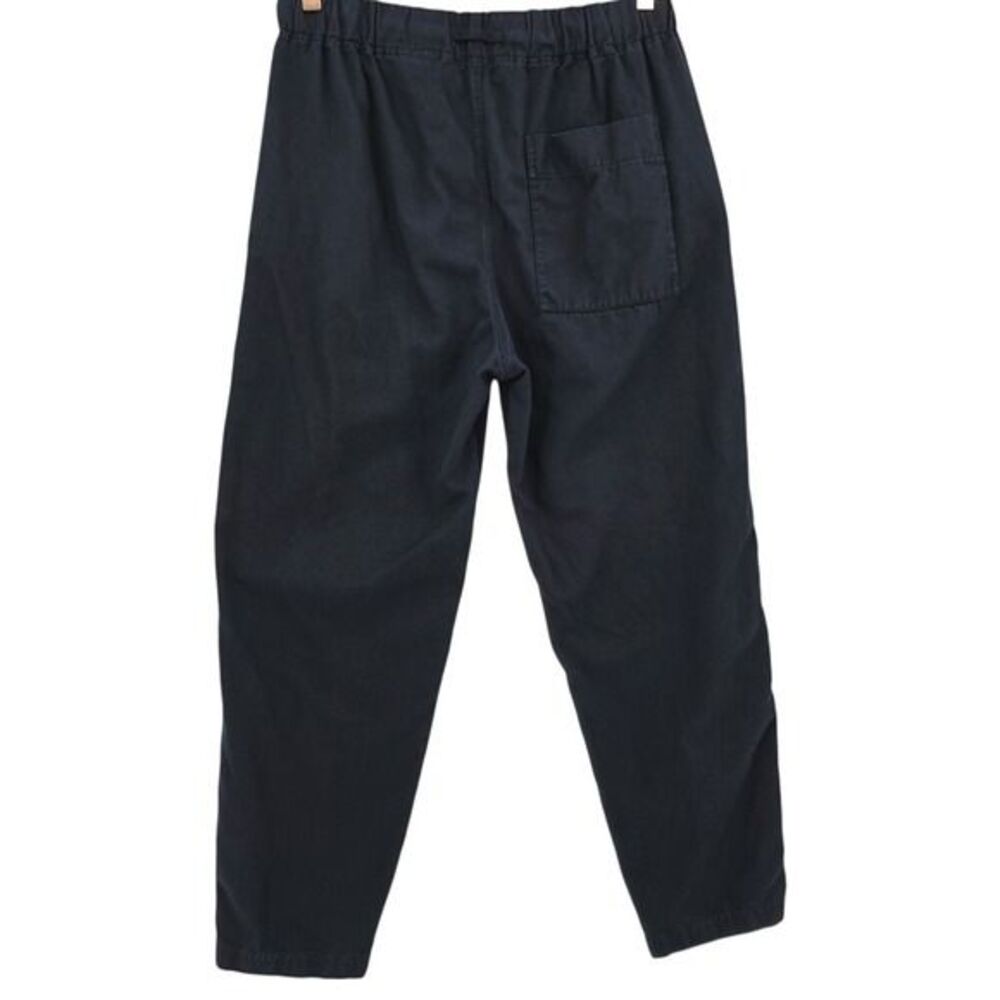 COS Mens S Navy Linen Blend Drawstring Elastic Waist Pull On Pants - Picture 4 of 13